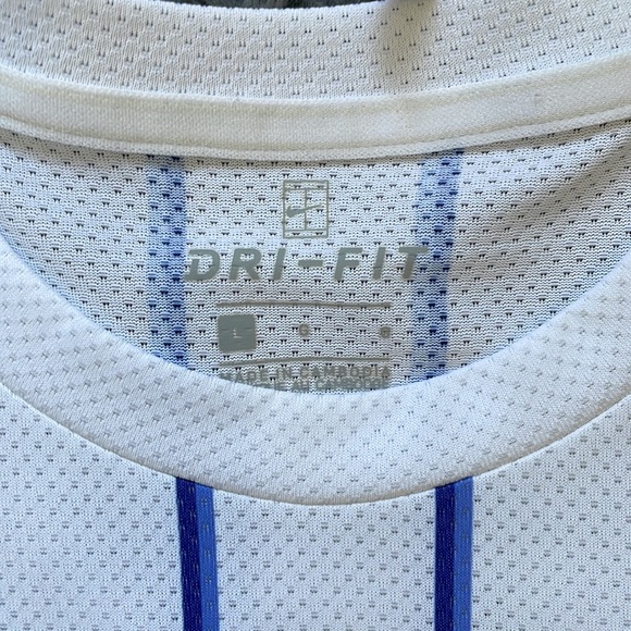 Nike blue & green striped jersey - Picture 3 of 4